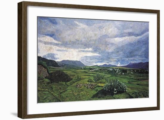 View from Yagul Towards the East, 1996-Pedro Diego Alvarado-Framed Giclee Print