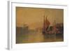 View from Yarmouth Bridge, Norfolk, Looking towards Breydon, Just after Sunset, c1823-John Sell Cotman-Framed Giclee Print