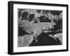 View From Yava Point Rock Formations And Valley "Grand Canyon National Park" Arizona. 1933-1942-Ansel Adams-Framed Art Print