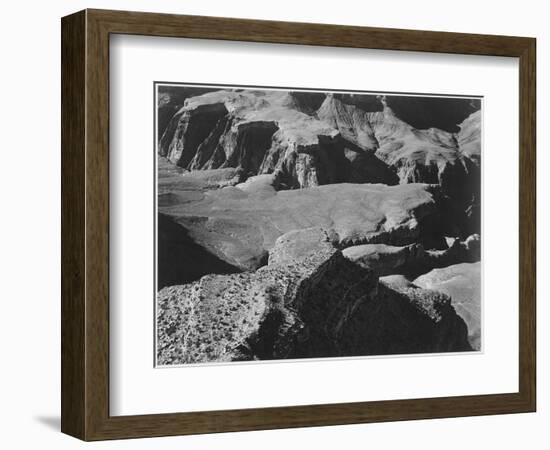 View From Yava Point Rock Formations And Valley "Grand Canyon National Park" Arizona. 1933-1942-Ansel Adams-Framed Art Print