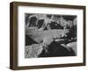 View From Yava Point Rock Formations And Valley "Grand Canyon National Park" Arizona. 1933-1942-Ansel Adams-Framed Art Print