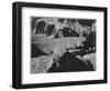 View From Yava Point Rock Formations And Valley "Grand Canyon National Park" Arizona. 1933-1942-Ansel Adams-Framed Art Print