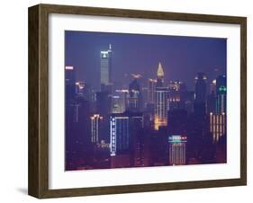 View from Yikeshu, Chongqing, Yangtze River, Chongqing Province, China-Walter Bibikow-Framed Photographic Print