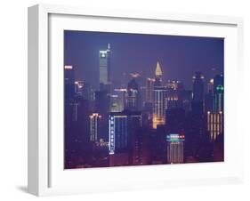 View from Yikeshu, Chongqing, Yangtze River, Chongqing Province, China-Walter Bibikow-Framed Photographic Print