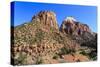 View from Zion Park Boulevard, Zion National Park, Utah, United States of America, North America-Eleanor Scriven-Stretched Canvas