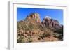 View from Zion Park Boulevard, Zion National Park, Utah, United States of America, North America-Eleanor Scriven-Framed Photographic Print