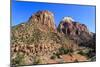 View from Zion Park Boulevard, Zion National Park, Utah, United States of America, North America-Eleanor Scriven-Mounted Photographic Print