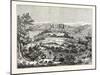 View in Aegina with the Temple of Jupiter Panhellenus-null-Mounted Giclee Print