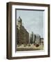 View in Amsterdam, with the Facade of the Stadhuis and the Nieuwe Kerk-Gerrit Adriaensz Berckheyde-Framed Giclee Print