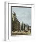 View in Amsterdam, with the Facade of the Stadhuis and the Nieuwe Kerk-Gerrit Adriaensz Berckheyde-Framed Giclee Print