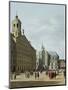 View in Amsterdam, with the Facade of the Stadhuis and the Nieuwe Kerk-Gerrit Adriaensz Berckheyde-Mounted Giclee Print