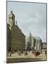 View in Amsterdam, with the Facade of the Stadhuis and the Nieuwe Kerk-Gerrit Adriaensz Berckheyde-Mounted Giclee Print