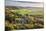 View in autumn over the village of Corton Denham and countryside at sunset, Corton Denham, Somerset-Stuart Black-Mounted Photographic Print