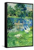 View in Bologne-Berthe Morisot-Framed Stretched Canvas