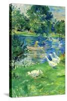 View In Bologne-Berthe Morisot-Stretched Canvas