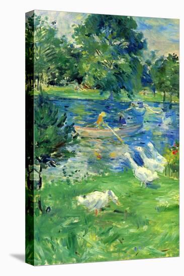 View In Bologne-Berthe Morisot-Stretched Canvas