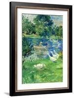 View In Bologne-Berthe Morisot-Framed Art Print