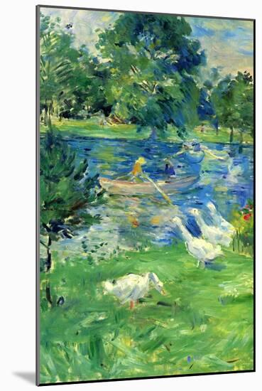 View In Bologne-Berthe Morisot-Mounted Art Print