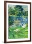 View In Bologne-Berthe Morisot-Framed Art Print