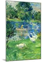 View In Bologne-Berthe Morisot-Mounted Art Print