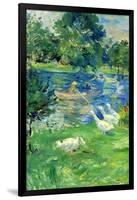 View In Bologne-Berthe Morisot-Framed Art Print