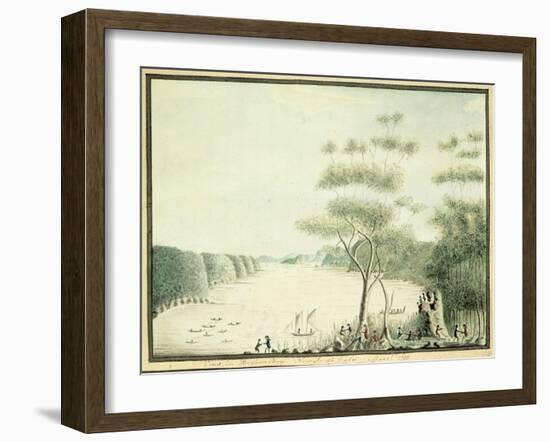 View in Broken Bay, New South Wales, 1788-William Bradley-Framed Giclee Print