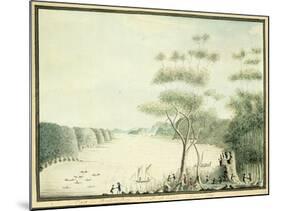 View in Broken Bay, New South Wales, 1788-William Bradley-Mounted Giclee Print