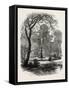 View in Chester Square, Boston, USA, 1870s-null-Framed Stretched Canvas