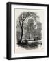 View in Chester Square, Boston, USA, 1870s-null-Framed Giclee Print