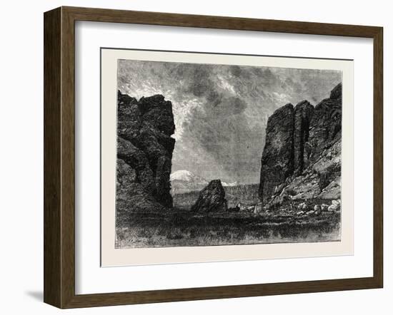View in Colorado: the Gate of the Garden of the Gods, USA, 1870S-null-Framed Giclee Print