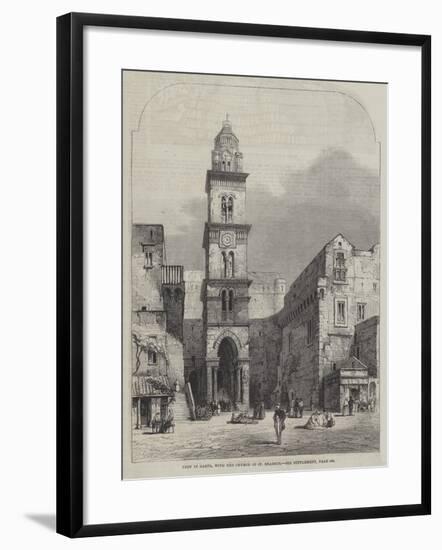 View in Gaeta, with the Church of St Erasmus-Samuel Read-Framed Giclee Print