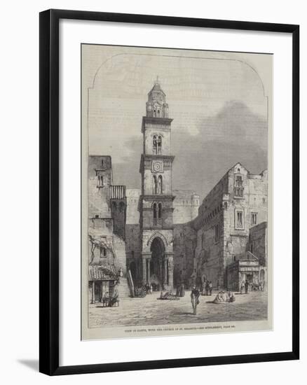 View in Gaeta, with the Church of St Erasmus-Samuel Read-Framed Giclee Print