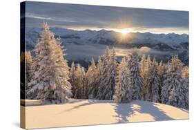 View in Hohe Tauern of the Kreuzkogel, Dorfgastein, Gasteinertal, Salzburg, Austria-Rainer Mirau-Stretched Canvas