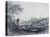 View in Italy (Drawing)-Sir Augustus Wall Callcott-Stretched Canvas