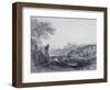 View in Italy (Drawing)-Sir Augustus Wall Callcott-Framed Giclee Print