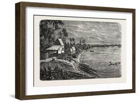 View in Khong, Cambodia-null-Framed Giclee Print