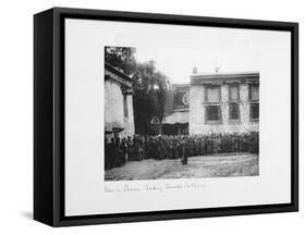 View in Lhasa Looking Towards Jokang, Tibet, 1903-04-John Claude White-Framed Stretched Canvas