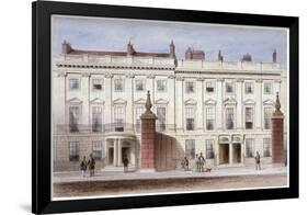 View in Lincoln's Inn Fields Showing Lindsey House, Holborn, London, C1835-Thomas Hosmer Shepherd-Framed Giclee Print