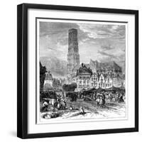 View in Mechelen, Belgium, 1900-null-Framed Giclee Print