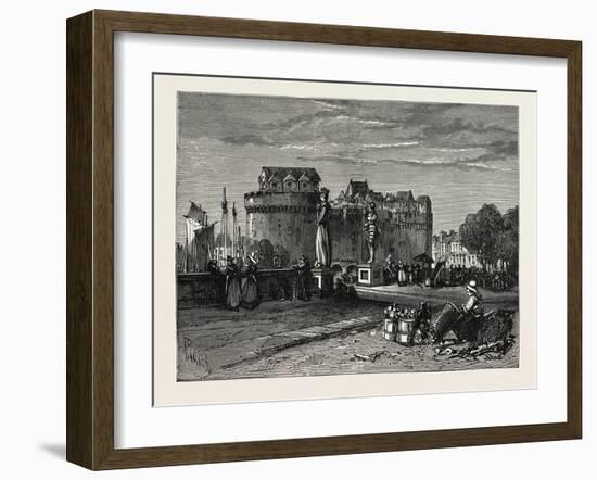 View in Nantes, on the Loire, France-null-Framed Giclee Print