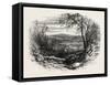 View in Pennsylvania, Alleghany Mountains in the Distance, USA, 1870S-null-Framed Stretched Canvas