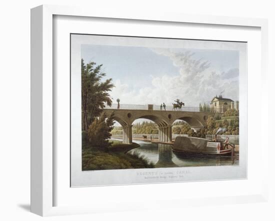 View in Regent's Park, St Marylebone, London, C1827-JL Marks-Framed Giclee Print