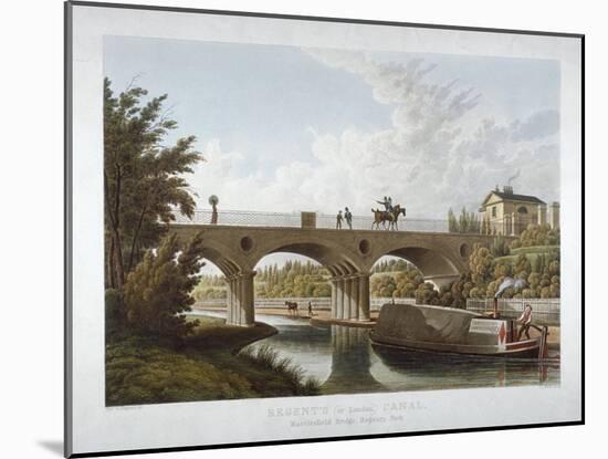 View in Regent's Park, St Marylebone, London, C1827-JL Marks-Mounted Giclee Print