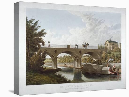 View in Regent's Park, St Marylebone, London, C1827-JL Marks-Stretched Canvas