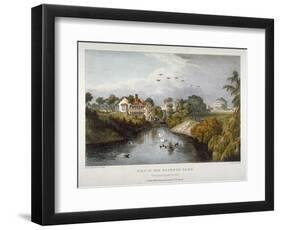 View in Regent's Park, St Marylebone, London, C1830-Thomas Mann Baynes-Framed Giclee Print