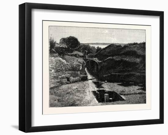 View in Sicily: the Amphitheatre Syracuse-null-Framed Giclee Print