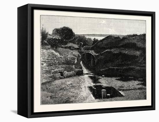 View in Sicily: the Amphitheatre Syracuse-null-Framed Stretched Canvas