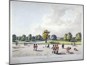 View in St James's Park of Buckingham House, Westminster, London, 1798-Heinrich Schutz-Mounted Giclee Print