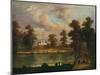 View in St. Jamess Park Showing Rosamonds Pond, 1840-William Hogarth-Mounted Giclee Print