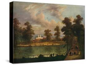 View in St. Jamess Park Showing Rosamonds Pond, 1840-William Hogarth-Stretched Canvas